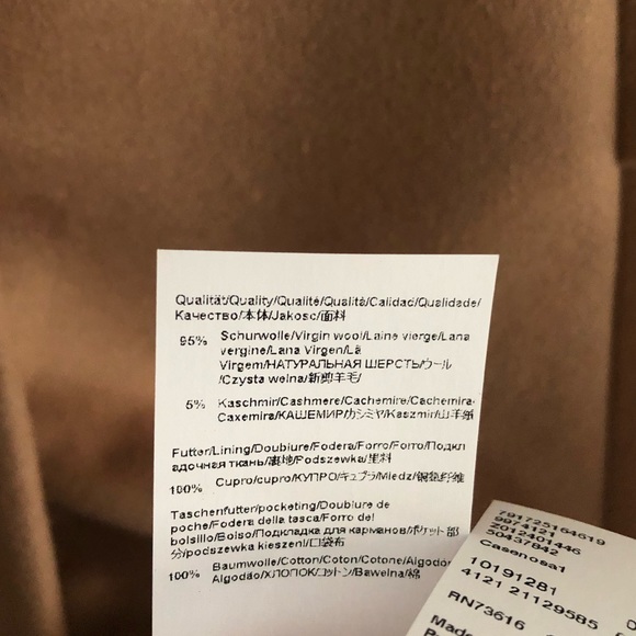 NWT Hugo Boss cashmere wool trench coat sz 2 $695 - Picture 6 of 8